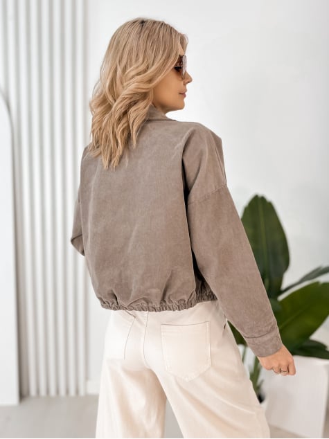 KURTKA SZTRUKSOWA PENELOPE CIEMNOBEŻOWA