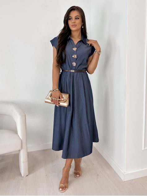 SUKIENKA MEREDITH GRANATOWA