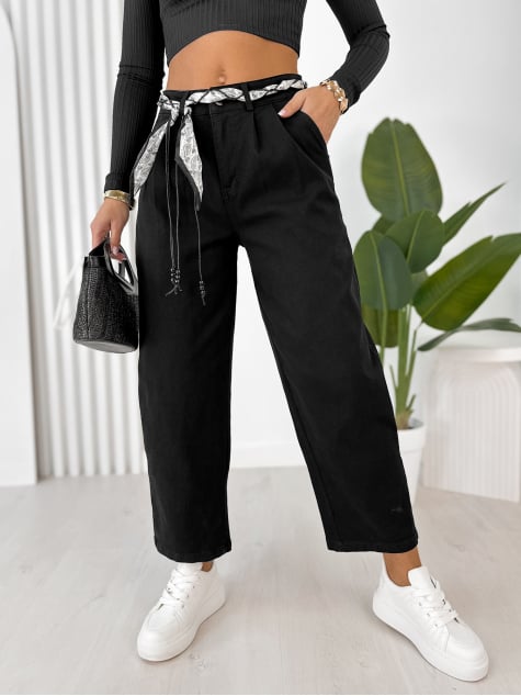 SPODNIE DELANEY CZARNE