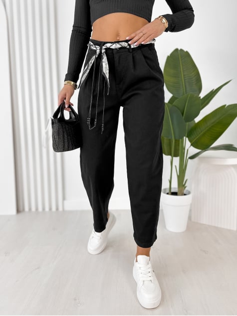 SPODNIE DELANEY CZARNE