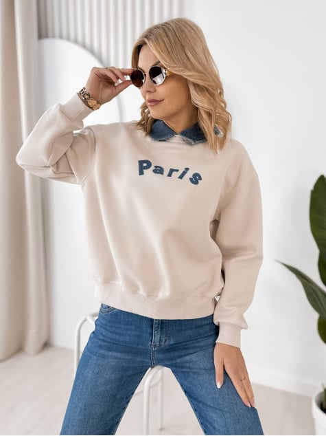 BLUZA BISBEE BEŻOWA