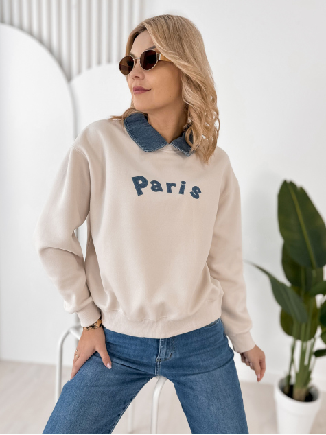 BLUZA BISBEE BEŻOWA