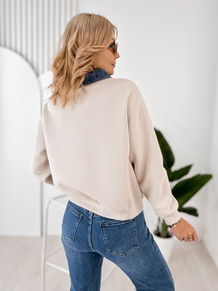 BLUZA BISBEE BEŻOWA