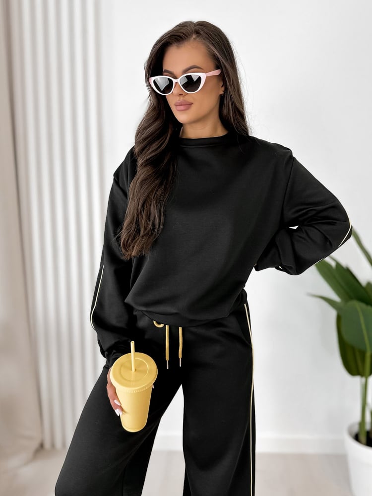 KOMPLET SUTTON CZARNY