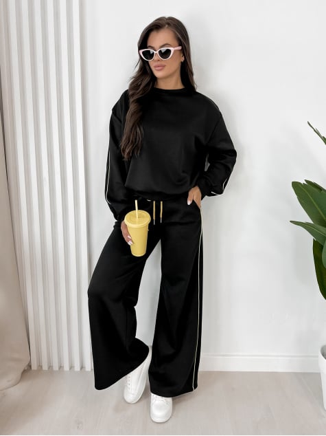 KOMPLET SUTTON CZARNY