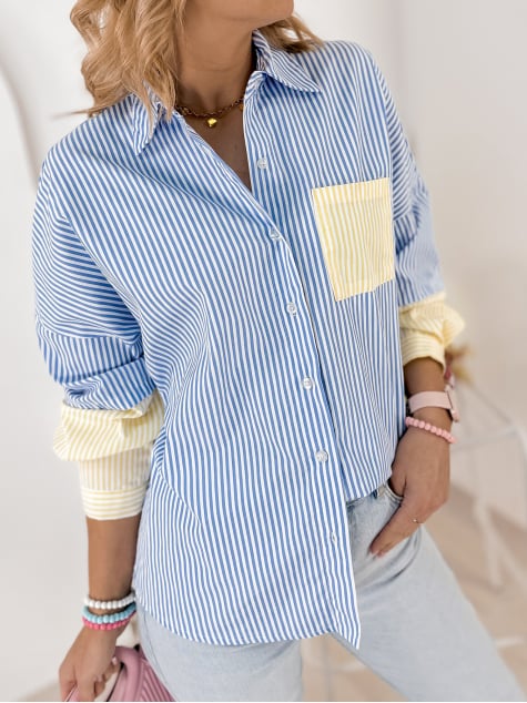 KOSZULA DANIELLE NIEBIESKA