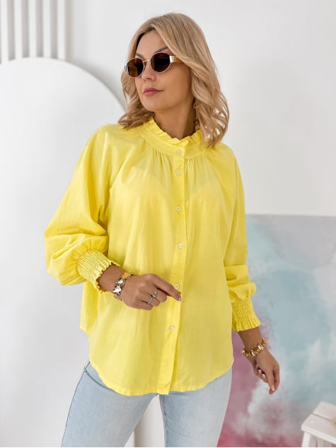 KOSZULA SZTRUKSOWA CANNE ŻÓŁTA