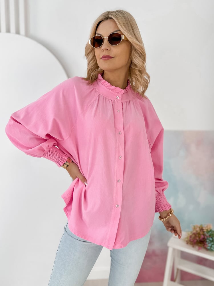 KOSZULA SZTRUKSOWA CANNE PUDROWY RÓŻ