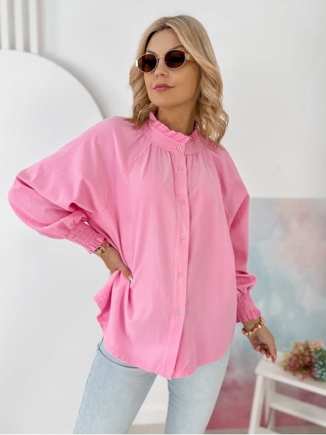 KOSZULA SZTRUKSOWA CANNE PUDROWY RÓŻ