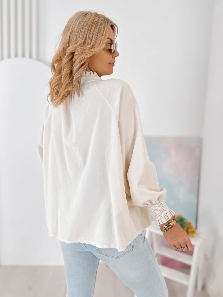 KOSZULA SZTRUKSOWA CANNE BEŻOWA