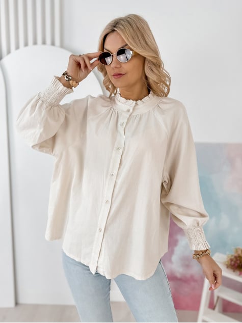 KOSZULA SZTRUKSOWA CANNE BEŻOWA