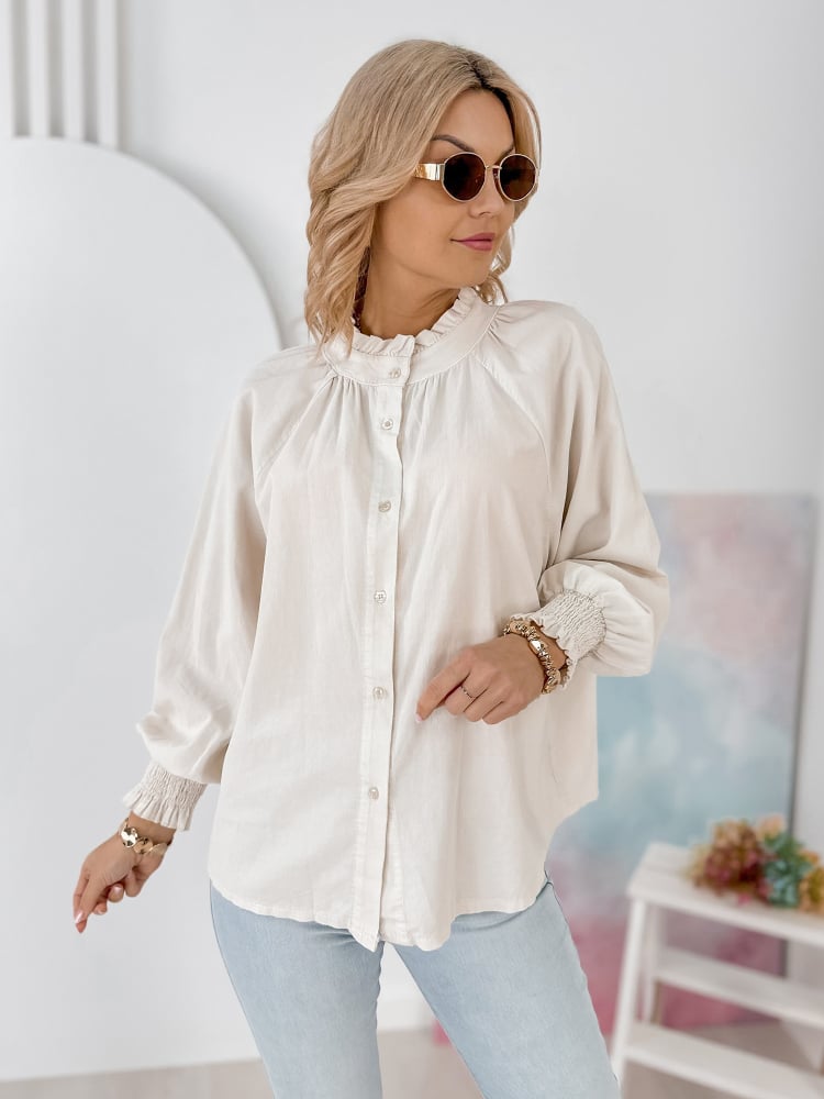 KOSZULA SZTRUKSOWA CANNE BEŻOWA