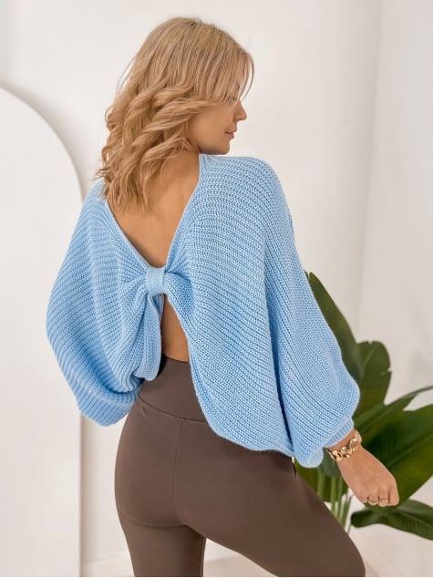 SWETER ASPEN BŁĘKITNY