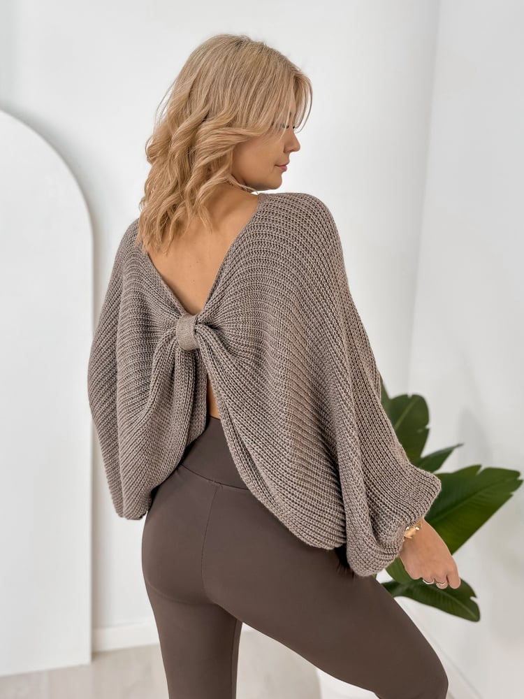 SWETER ASPEN BRĄZOWY