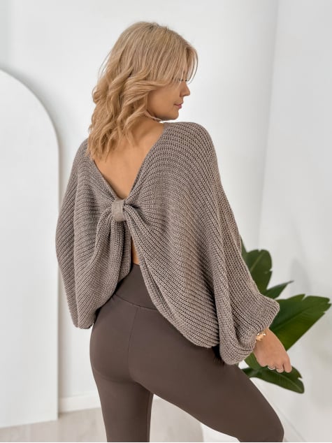 SWETER ASPEN BRĄZOWY