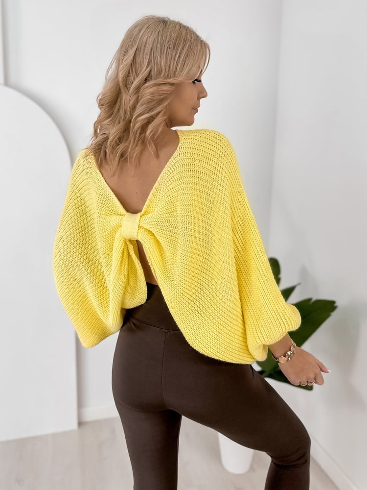 SWETER ASPEN ŻÓŁTY