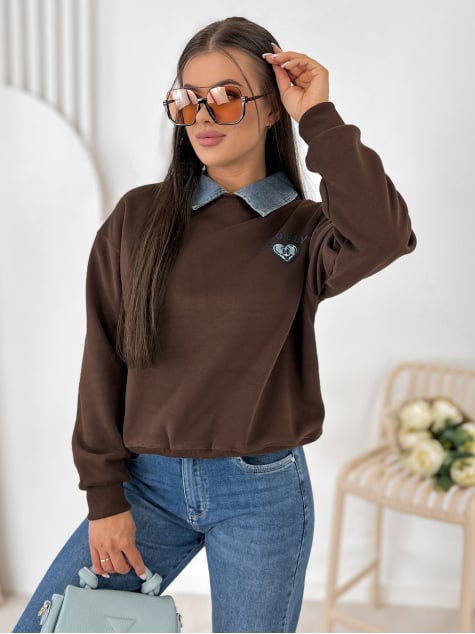 BLUZA LOVELLY BRĄZOWA