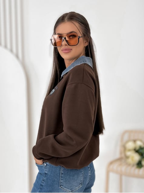 BLUZA LOVELLY BRĄZOWA