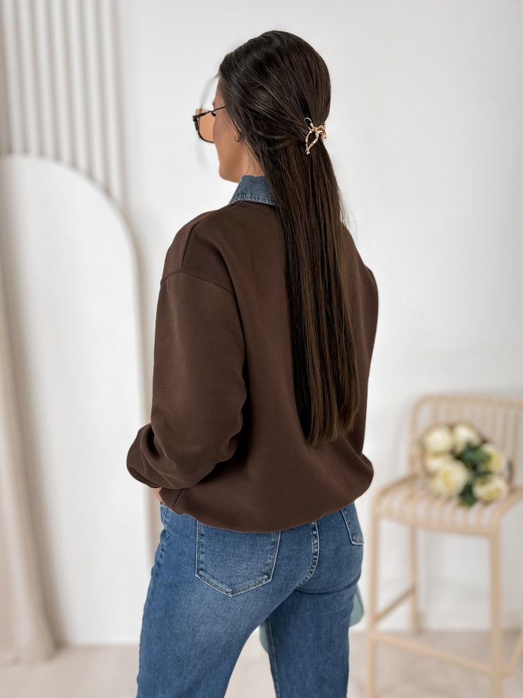 BLUZA LOVELLY BRĄZOWA