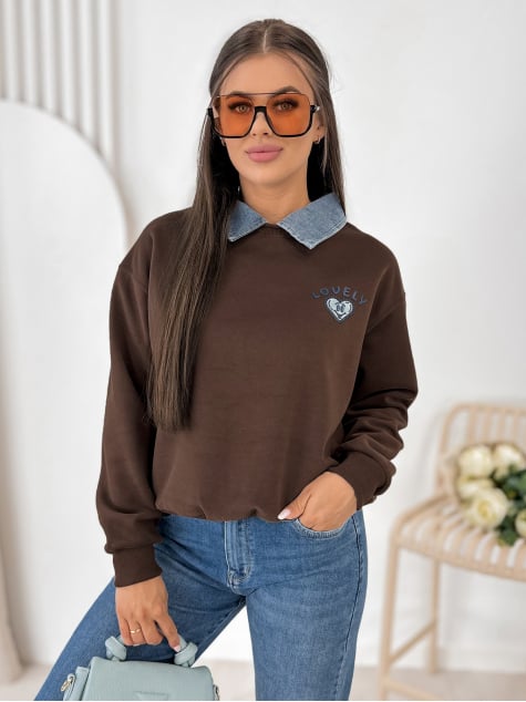 BLUZA LOVELLY BRĄZOWA