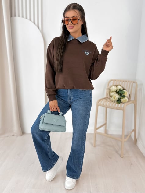 BLUZA LOVELLY BRĄZOWA