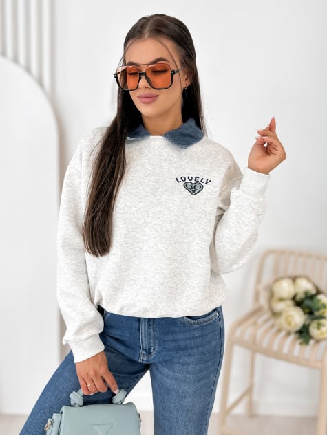 BLUZA LOVELLY SZARA