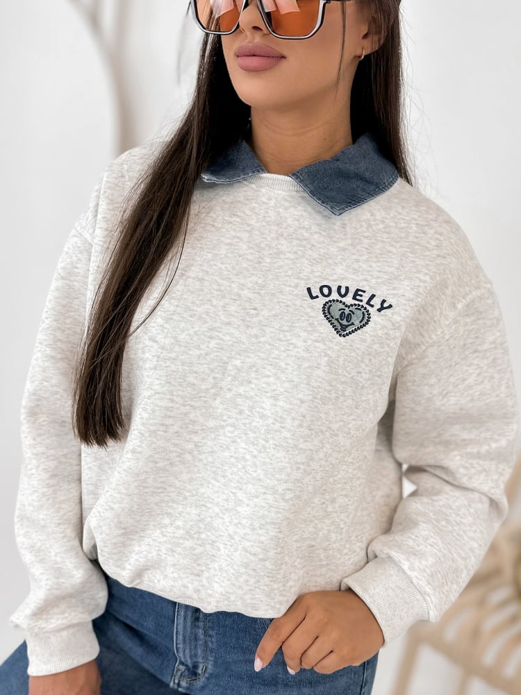 BLUZA LOVELLY SZARA