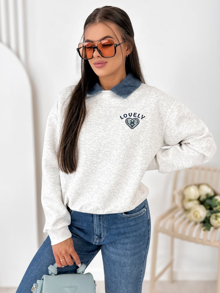 BLUZA LOVELLY SZARA