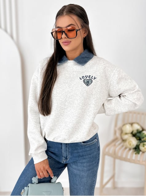 BLUZA LOVELLY SZARA
