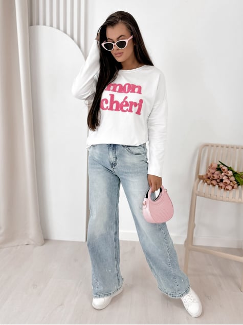 BLUZKA MONCHERI BIAŁA