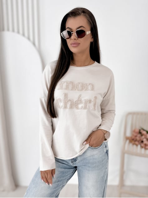 BLUZKA MONCHERI BEŻOWA