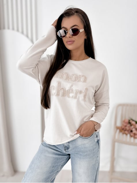 BLUZKA MONCHERI BEŻOWA