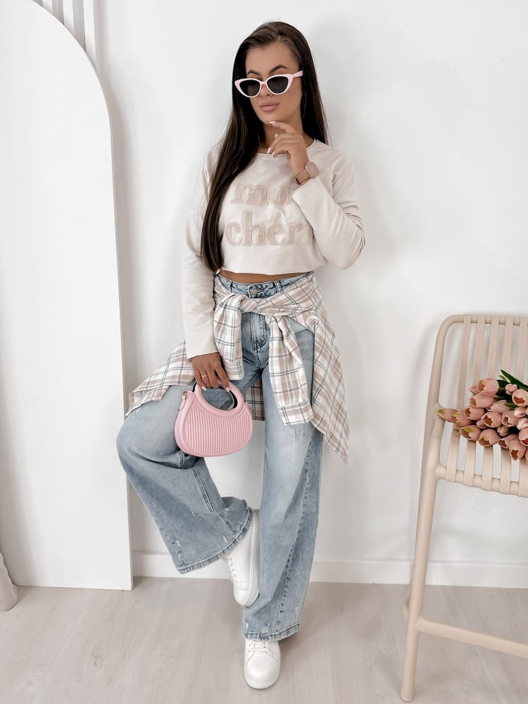 BLUZKA MONCHERI BEŻOWA