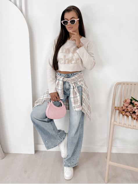 BLUZKA MONCHERI BEŻOWA