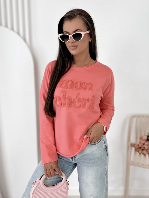 BLUZKA MONCHERI KORALOWA