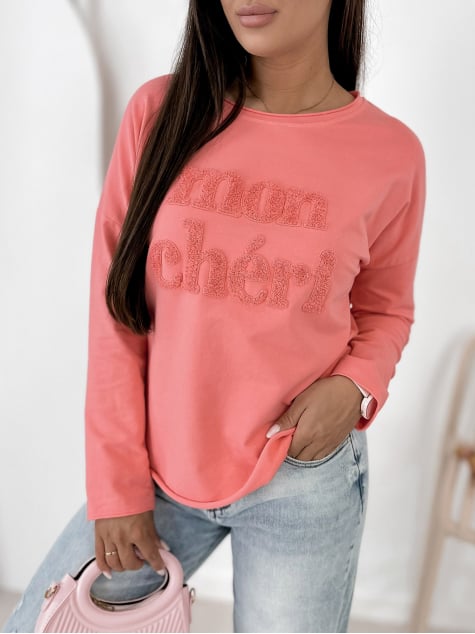 BLUZKA MONCHERI KORALOWA