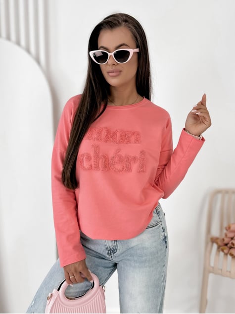 BLUZKA MONCHERI KORALOWA