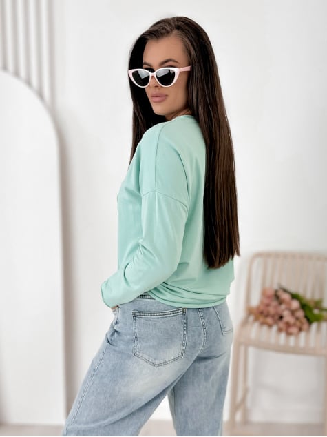BLUZKA MONCHERI MIĘTOWA