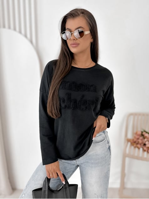 BLUZKA MONCHERI CZARNA