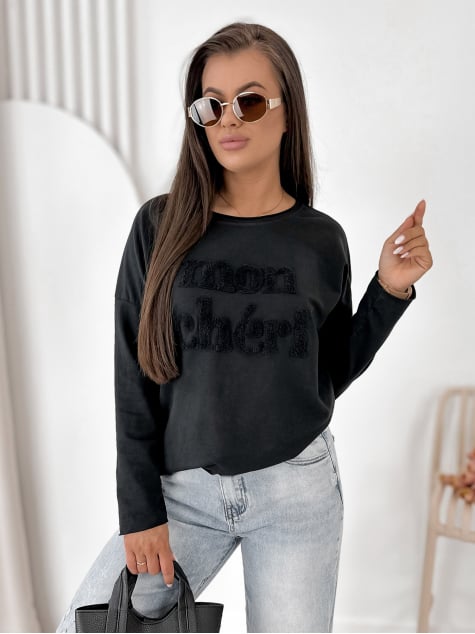 BLUZKA MONCHERI CZARNA