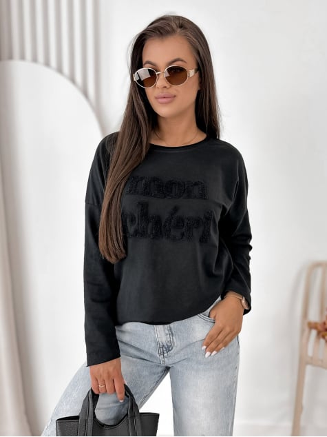 BLUZKA MONCHERI CZARNA