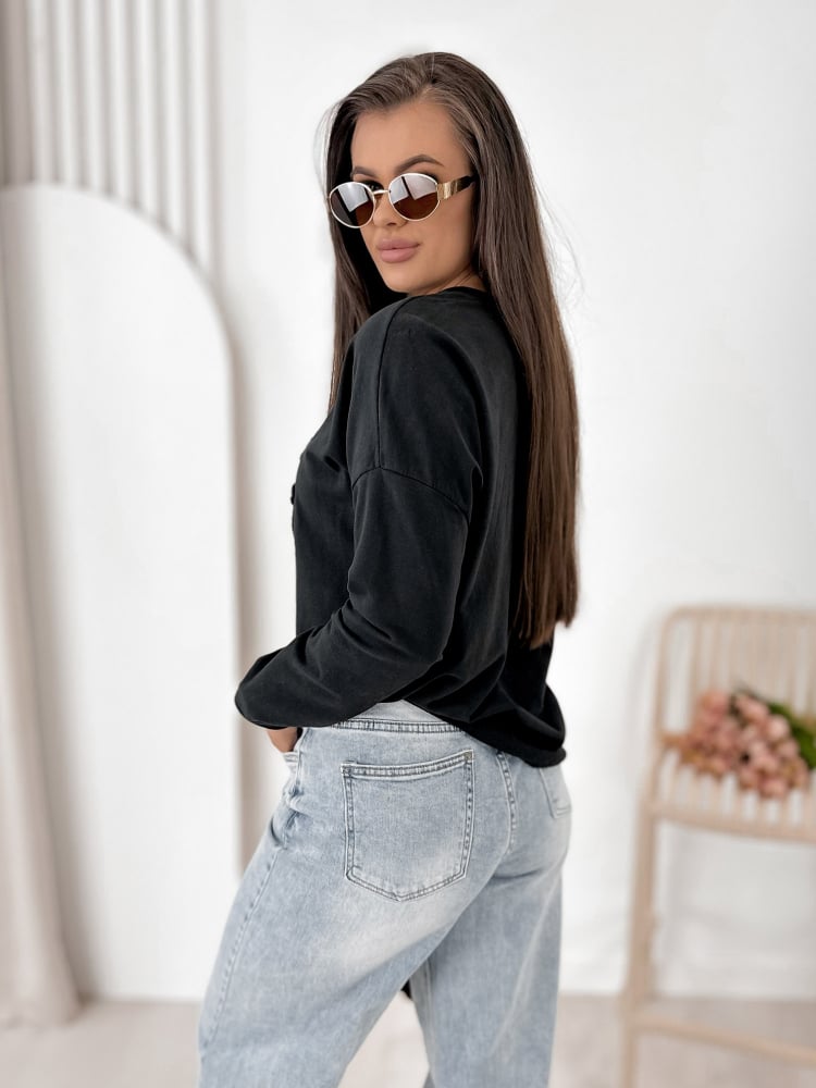 BLUZKA MONCHERI CZARNA