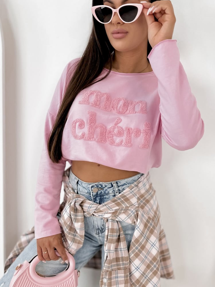 BLUZKA MONCHERI RÓŻOWA