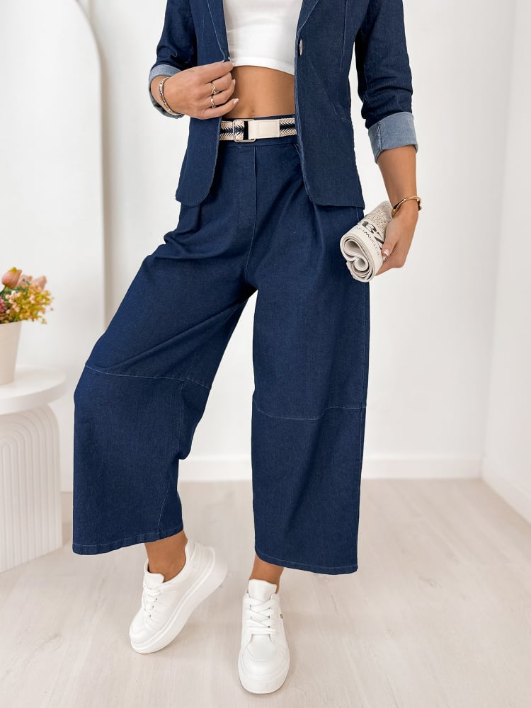 SPODNIE FONTAINE GRANATOWE