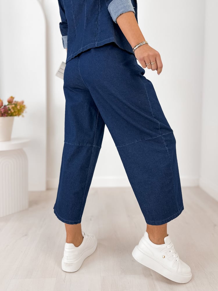 SPODNIE FONTAINE GRANATOWE