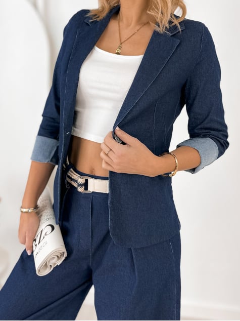 ŻAKIET FONTAINE GRANATOWY