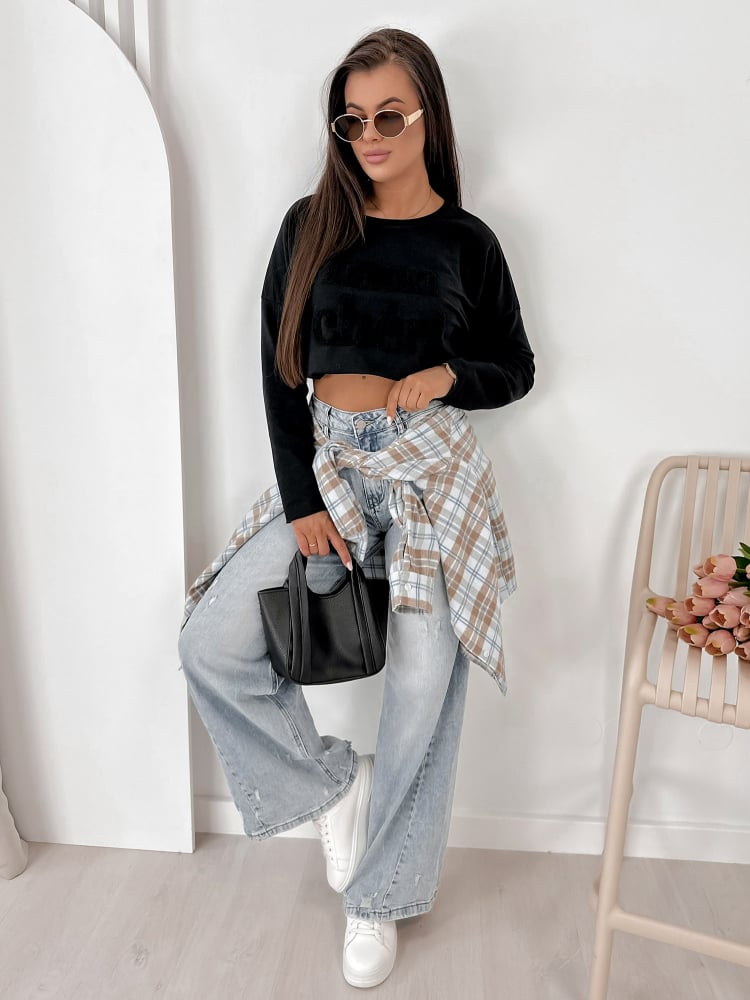 BLUZKA MONCHERI CZARNA