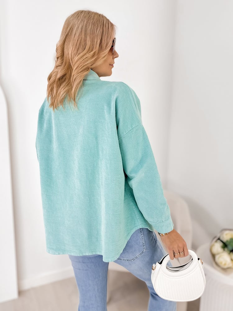 KOSZULA SZTRUKSOWA BOHEME MIĘTOWA