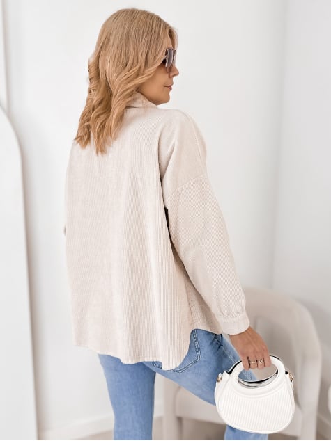 KOSZULA SZTRUKSOWA BOHEME BEŻOWA