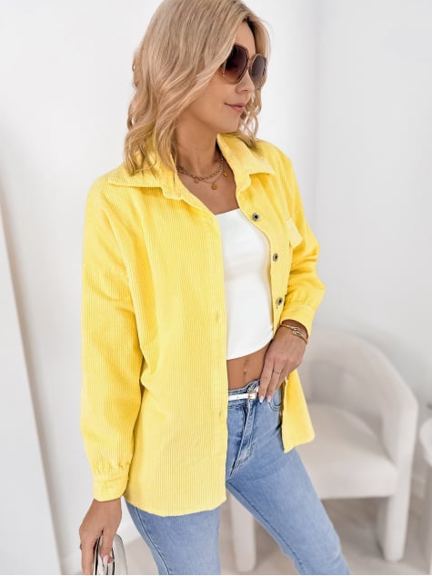 KOSZULA SZTRUKSOWA BOHEME ŻÓŁTA